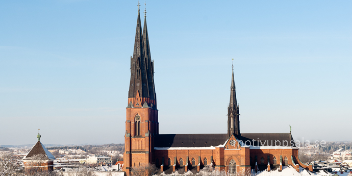 Uppsalabild Domkyrkan Vinter