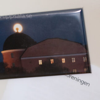 Magnet med bild av Uppsala slott & fullmåne