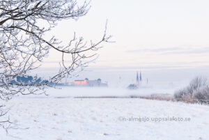 magnet med uppsalabild, vinter